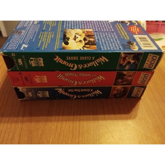 Wallace and Gromit VHS Lot - Grand Day Out, Wrong Trousers, Close Shave 1996 - Picture 3 of 6